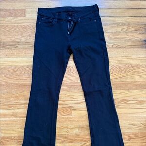 7 For All Mankind Black Flare Jeans